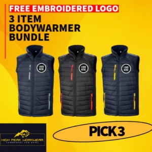 3x Result Compass Padded Gilet Package