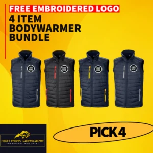 4x Result Compass Padded Gilet Package