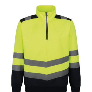 Pro hi-vis 1-4 zip sweatshirt